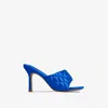 Pantofole 2023 Summer Square Toe PU Hight Heels Fashion Women Sandals Banchet Banquet Zapatillas Mujer Casa Woman