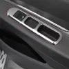 NOVO 4PCS Silver Car Door braço Painel Painel Handled Handled fundo de elevador Tampa de botão Tampa para Peugeot 3008 2009 - 2013 2014 2015