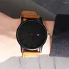 Armbandsur Relogio Masculino Sports Men's Watch Witches Leather Man Clock Minimalistic For Men Simple Designer Reloj