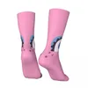 Chaussettes pour hommes Funny Sock For Men Pink (3) Hip Hop Vintage Cookie Monster Nom Happy Quality Pattern Imprimé Crew Compression Nouveauté
