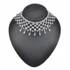 Unik designkänsla Hot Sell Mesh Tassel Full Diamond Necklace Personlighet All-Match Model Catwalk Sexig halsband Halsband