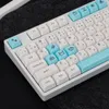 Tillbehör KeySland Mechanical Keyboard DIY Kit KeyCaps XDA Profile PBT för Cherry MX Swites Seasalt Japanese English 136Keys för Gateron