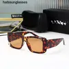 2023 New Style Sunglasses Fashion Box Goxes Sunglasses Female Advanced Heosts Sunglasses Male اثنان لواحد