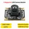 Web Kameraları 5MP Kamera Modülü 2592X1944 OV5640 Balık gözü lens USB Webcam HD Geleneksel Genişgar Allinon Android UVC Sabit Odak