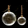 Party Decoration 12pcs/Pack Diameter 8cm Small Size Randig Hanging Glass Globe Transparent Christmas Day Tree Pendant Ball Festival