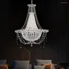 Chandelins Luxo europeu Luzes egípcios Crystal Lights Frete Italian Design Candelier Villa Dining Room Home Iluminação Interior