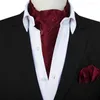 Bow Ties Lüks erkekler paisley paisley kaju kravat eşarp düğün resmi kravat ascot scrunch kendini İngiliz beyefendi ipek yumuşak boyun seti