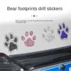 New Dog Claws Bear Paw Stickers Diamond Colorful Lovable Universal Multi-color Car Accessories Car Sticker Safety Material Durable