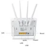 Router EDUP 4G WiFI Router 1200 Mbit / s OpenWRT System 4G CPE SIM -Kartenrouter Cat4 Cat6 Wireless 4G LTE WiFi Modem 2,4GHz 5,8 GHz 100 Benutzer