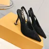 Vestido tênis mulheres tamanho35-42 bombas de couro genuíno de leopardo slingbacks super altas sandálias de sandálias de cadeia Zapatillas mujer