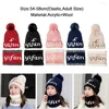 Bandanas Solid Color Outdoor For Women Snow Riding Ski Beanies Hats Knitted Scarf Hat Set Warm Skullies Bonnet Caps