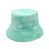 Tie-dye emmer hoed lente en zomer vrouwen dubbelzijdige bassin hoeden hiphop trend reis mannen zonneschading panama bob cap