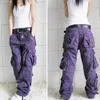 QNPQYX nuevos pantalones Cargo para mujer, pantalones holgados de algodón con múltiples bolsillos a la moda de talla grande para mujer, pantalones holgados de Hip Hop para primavera y otoño para mujer