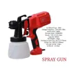 Spuitpistolen 32000rpm 550W Paint Sprayer Hoge druk Handheld Airbrush Airbrush Elektrisch atomiseren Spray Gun met 800 ml Watering Can Painting Tool 230526