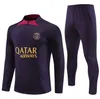 23 24 PSGS Tracksuits Mbappe Soccer Jerseys Adult Tracksuit 2023 2024 Classic Style Paris Kids Training Suit Long Sleeve Sergio Ramos Verratti Icardi Man Child Size