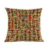 Travesseiro de estilo nacional africano figura geometria arremesso case home Room Sofá personagem decorativa capa