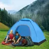 Tendas e abrigos tenda automática de acampamento 1-2 Percentada da família Pessoa Double Protable Backpacking Configuração do toldo da barraca instantânea de caminhada ao ar livre L H3B0 230526