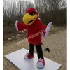 Performance red eagle Mascot Costumes Carnival Hallowen Gifts Unisex Adults Fancy Party Games Outfit Holiday Outdoor Advertising Outfit Suit