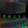 패드 RGB 마우스 패드 컴퓨터 생 세이야 액세서리 게이머 묘소 묘기 PC Mousepad 애니메이