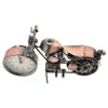 Relógios de parede Relógio de motocicleta Ornamento Decorações de casa de luz adorno casa design retro design decorativo de alarmes de alarmes de ferro decorativo suporte de desktop