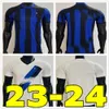 Maillots de football LUKAKU BARELLA CORREA INTERS DZEKO GIROUD IBRAHIMOVIC LAUTARO MILANS THEO BRAHIM 23 24 maillot de football 2023 2024 uniformes hommes chemises