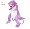 INS Kawaii Cartoon Dinosaur Design Zaino in peluche con cerniera Borsa a tracolla doppia Zaino per studenti Regalo di festival Altri 20 disegni