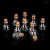 Vases 10Pcs/Set Small Glass Bottles Clear Mini Wishing With Cork Stoppers Wedding Christmas Birthday Party DIY Crafts