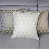 Oreiller/couverture décorative luxueuse Jacquard 45CMX45CM gris jaune décor à la maison décoratif coussins étui