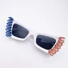 Special fashionable designer handmade diamond inlaid sunglasses cat eye glass Sparkling Gorgeous Decorative sunglasses High Quality Multiple models