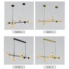 Chandeliers LED Chandelier String Light Dimmable Ceiling Lamp Remote Control Dimming Circle Ring Hanging Pendant Lamps For Living Room Decor