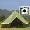 Tendas e abrigos 6-10PERSONS Glaming Luxury Mongolia Yurt Family Travel Hucking Antistorm Castle Castle Castle Tentada Prata Função UV 230526