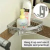 New H Shape Metal Hook Space Aluminum Kitchen Rag Storage Rack Glass Door Bathroom Towel Rack Bathroom Hardware Organizer Free Hole