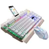 Combo Tastiera da gioco e mouse Combo G700 104 tasti Set tastiera e mouse da gioco per PC ergonomica cablata retroilluminata a LED per PC Gamer