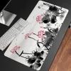 Rests Chinese Style Flower Pad Large Gaming Mouse Pad Floral Mousepad Gamer 900x400 Rubber Keyboard Mats Desk Table Mausepad Carpet