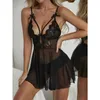 20% DI SCONTO Biancheria intima sexy di grandi dimensioni di posa di sonno uniforme del pizzo del negozio della fabbrica del nastro delle donne