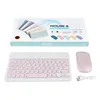 Combo Set tastiera e mouse wireless ricaricabile Mini combo tastiera e mouse Bluetooth silenzioso e sottile per laptop iPad Apple Android Mac