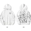 Hommes Hoodies Mode Blanc Sweat Dessin Animé Panda Imprimé Pull À Capuche Femmes Couples Sportswear Lâche Veste Hip-Hop Hommes