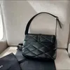 LE57 Hobo Bag Puffer Designer Handtasche Schulter für Frauen Unterarm Schwarze Umhängetasche Luxurys Leder Clutch Tasche Taschen Mode Damen Geldbörsen Diamantgitter