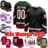 Anpassad S-6XL-film College Hockey Wears Jersey 8 Nick Schmaltz 9 Clayton Keller 6 Jakob Chychrun 14 Shayne Gostisbhere 72 Travis Boyd Josh Brown Lawson Crouse Jerseys