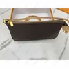 Borsa da pranzo firmata Borsa a tracolla moda donna Fermasoldi stile classico Interior Design squisito e unico con varie tasche e fessure per carte di credito senza scatola 02