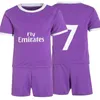 ESPNSPORT 2016 2017 Modric Kroos Kids Kit Soccer Jerseys Bale Away Purple 17 18 Home 3rd Children's Suit