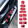 Nya 11st bildörrfönster Lyft Switch Sequin Lid Cover Trim för Honda Civic 10: e 2016 2017 2018 2019 2020 Biltillbehör Interiör