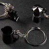 New 1PC Metal Key Chain Hand Brewing Pot Coffee Series Bag Pendant Key Chain Holder Key Car Trinket Keyring For Men Women Key Ring