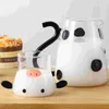 Dinnerware Sets Household Kitchen Cartoon Kettle With Cup Water Pitcher Pot Glass Tea