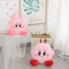 Ins 3 styles kawaii cartoon kirby plush рюкзак для девушки с двойным плеч