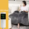 Blankets 1.6x1.2m/1.8x1.5M Winter Warmer Heater Double Sided Flannel Electric Blanket Thermostatic Washable Heating Pad