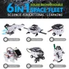 Creative 6 i 1 Solar Robot Car Space Ship Toys Technology Science Kits Solaire Energy Technological Gadgets Scientific Toy Boys