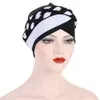 India Solid Turban Cap Muslim Women Hijab Chemo Hat Braid Headscarf Beanie Bonnet Canner Islamic Headwear Wrap Hair Loss Cover