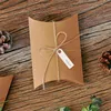 Confezione regalo 50 pezzi vintage carta kraft scatola per eventi per caramelle spuntino da forno pacchetto di candele scatole di imballaggio artigianali marroni