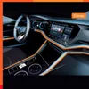 新しい自動車LED雰囲気雰囲気ライトワイヤーライトロープチューブラインフレキシブルアンビエントランプウィスストリップカーインテリア照明シーラントパッケージ